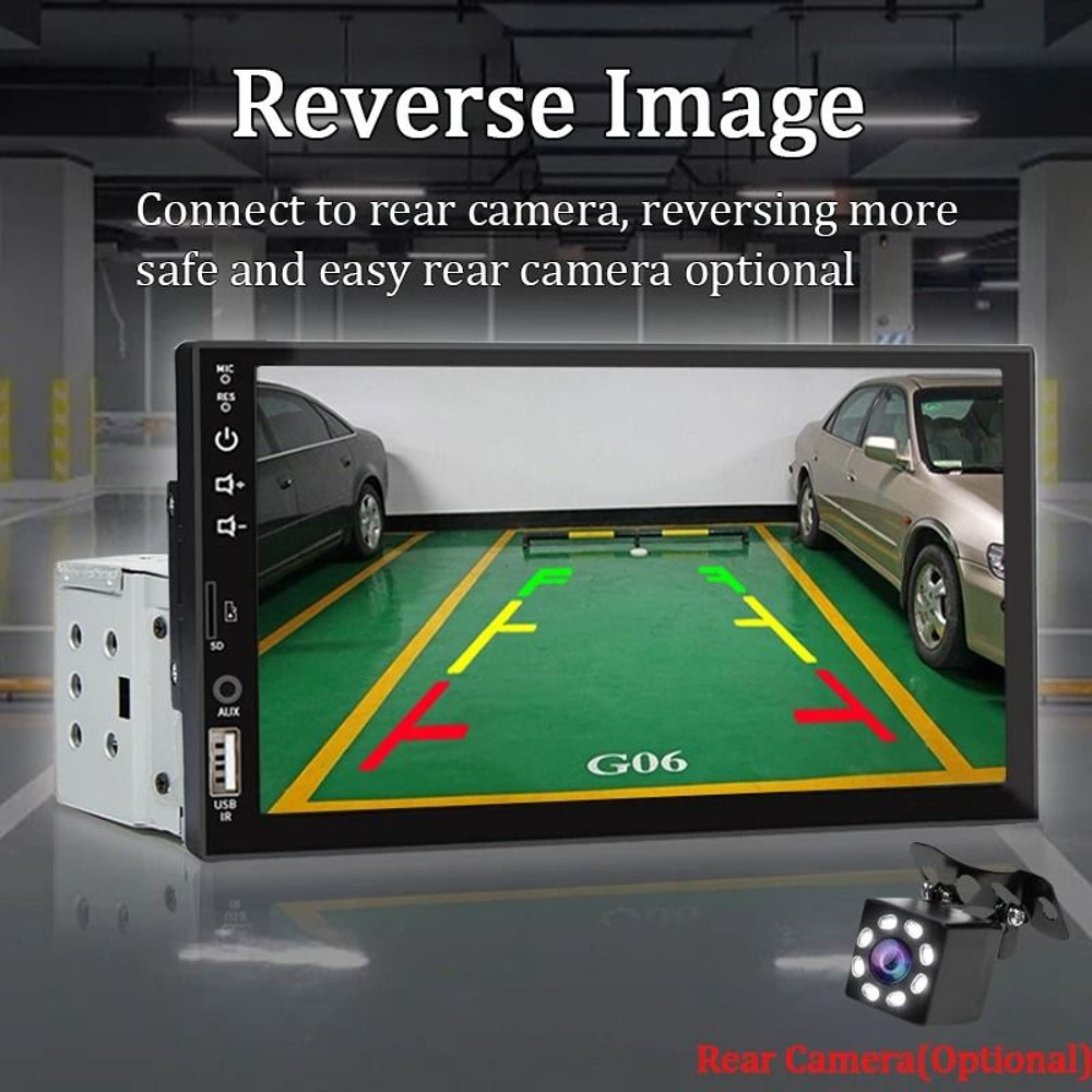 7 Inch Car Stereo With Touch Screen Carplay Android Auto Bluetooth FM AUX And MirrorLink 3