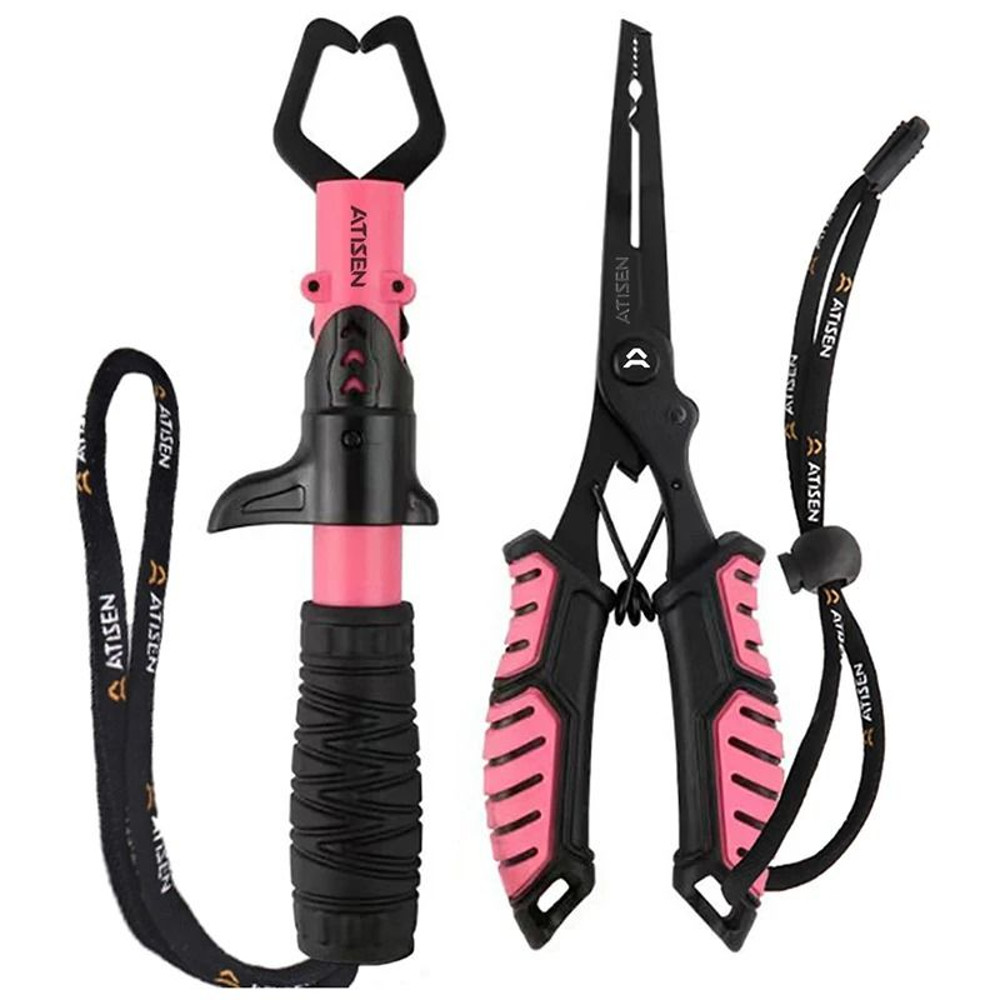 Stainless Steel Fishing Lip Gripper Professional Fish Grabber Tool 12