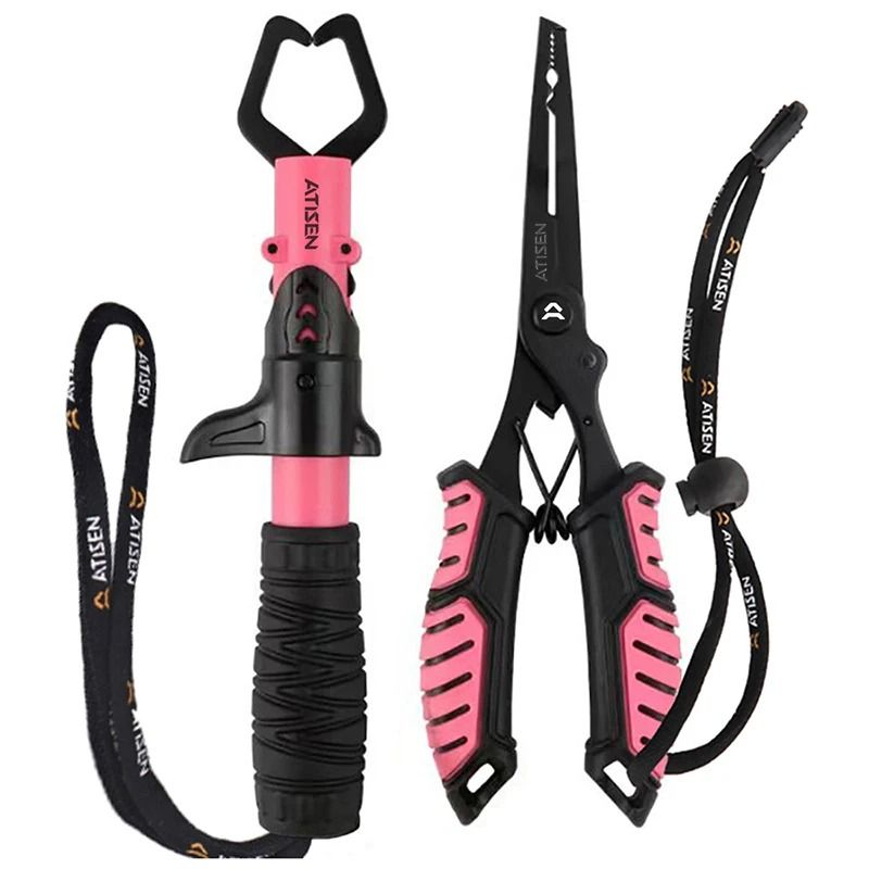 Stainless Steel Fishing Lip Gripper Professional Fish Grabber Tool 12