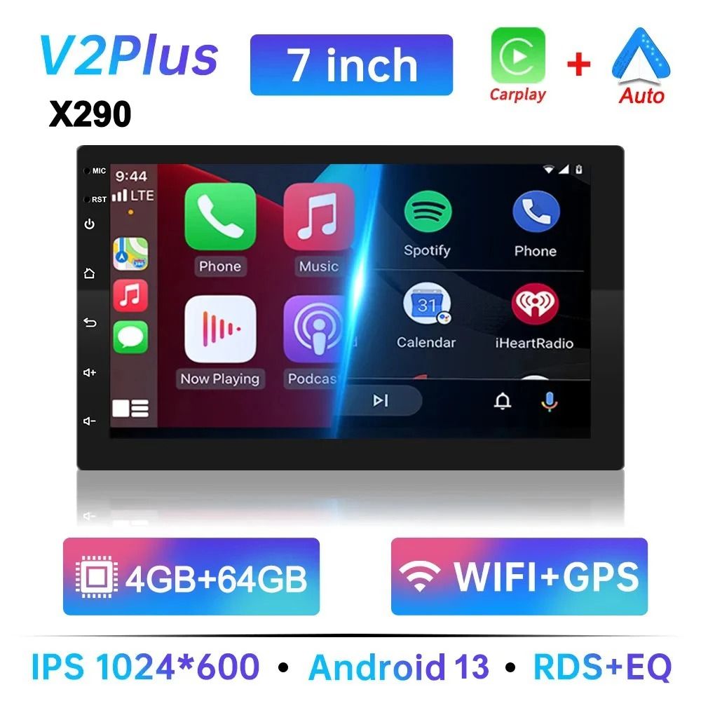 7 9 10 Inch Universal Android 13 2 Din Car Stereo With Carplay Android Auto Bluetooth GPS Navigatio 8