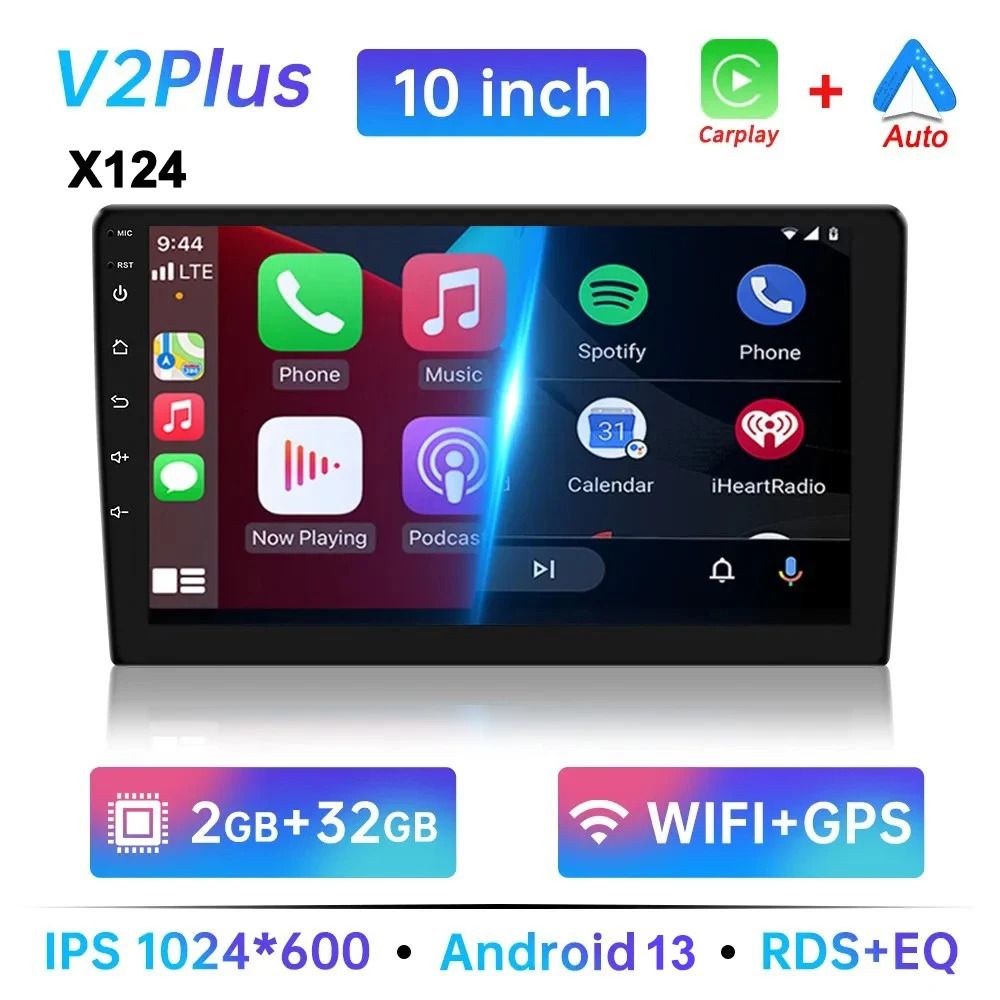 7 9 10 Inch Universal Android 13 2 Din Car Stereo With Carplay Android Auto Bluetooth GPS Navigatio 11
