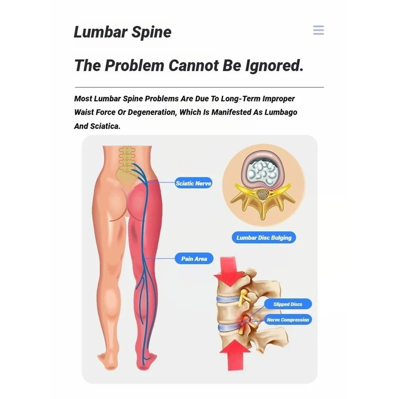 Spine Traction Back Stretcher Massage Device For Lumbar Pain Relief And Alignment 4