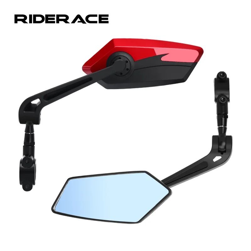 Wide Angle Bicycle Rear View Mirrors Set For Left And Right With Flexible Mount 0