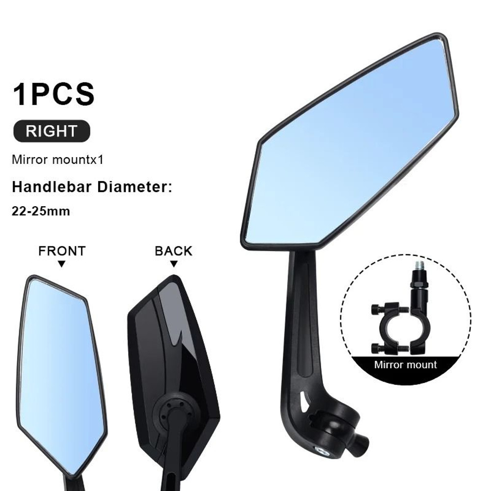 Wide Angle Bicycle Rear View Mirrors Set For Left And Right With Flexible Mount 11