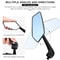 Wide Angle Bicycle Rear View Mirrors Set For Left And Right With Flexible Mount 3