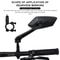Wide Angle Bicycle Rear View Mirrors Set For Left And Right With Flexible Mount 4