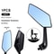 Wide Angle Bicycle Rear View Mirrors Set For Left And Right With Flexible Mount 8