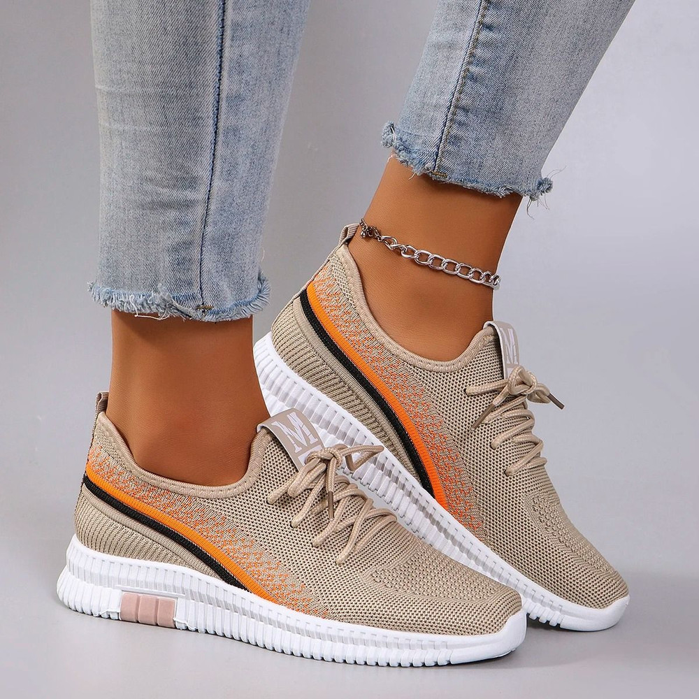 Women Breathable Mesh Flats Lightweight Casual Sneakers For Summer 4