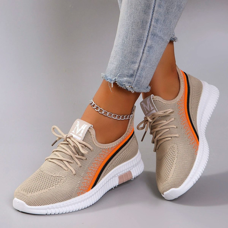 Women Breathable Mesh Flats Lightweight Casual Sneakers For Summer 5