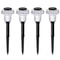 Solar LED Mushroom Garden Stake Lights Set Of Four For Outdoor Pathway Decoration 6