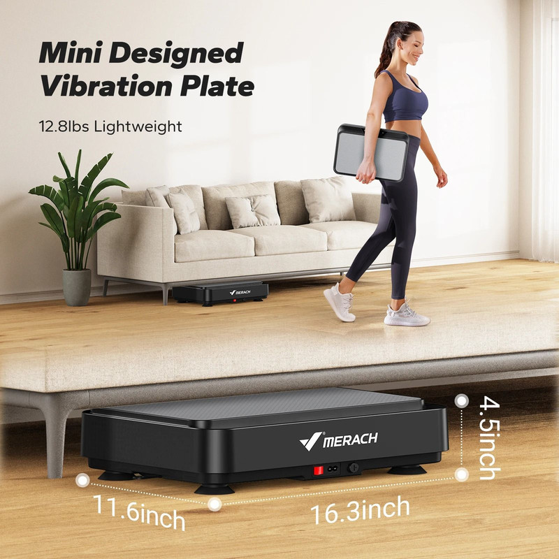 Merach Vibration Plate Exercise Machine For Lymph Drainage Pain Relief Weight Loss 2
