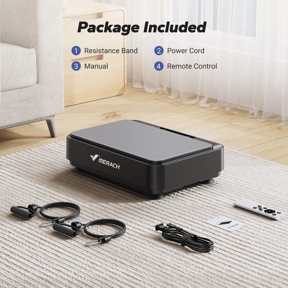 Merach Vibration Plate Exercise Machine For Lymph Drainage Pain Relief Weight Loss 6