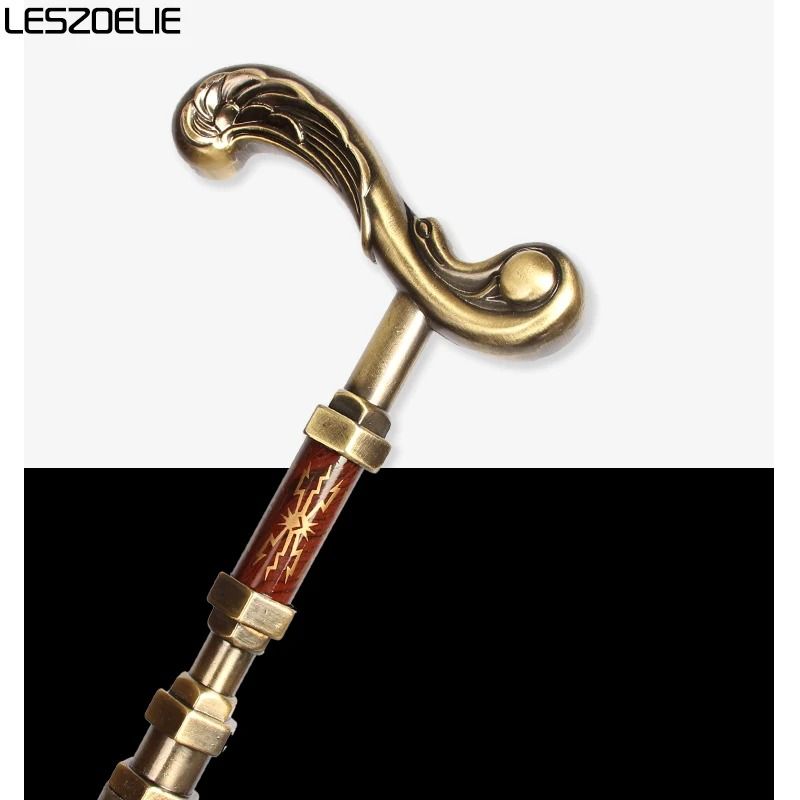 Elegant Luxury Walking Stick Men Decorative Walking Cane Women Bronze Handle Noble Pattern Fashiona 2
