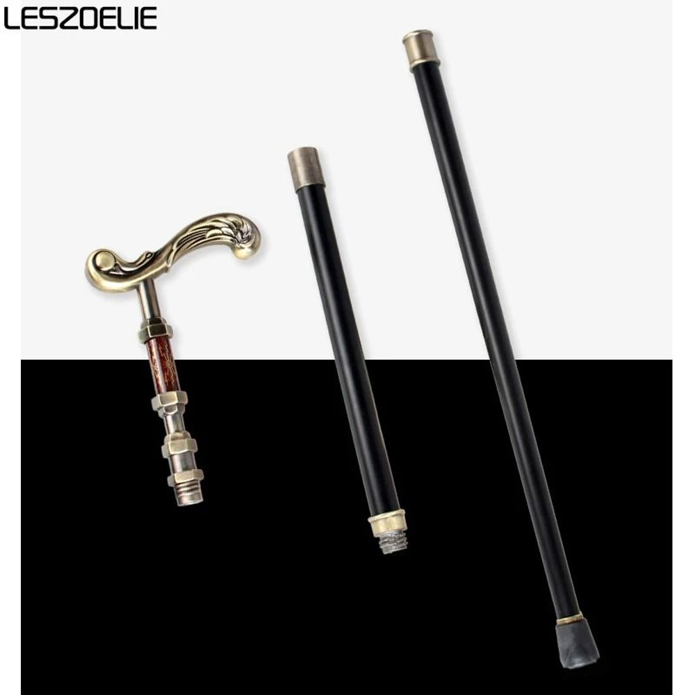 Elegant Luxury Walking Stick Men Decorative Walking Cane Women Bronze Handle Noble Pattern Fashiona 4