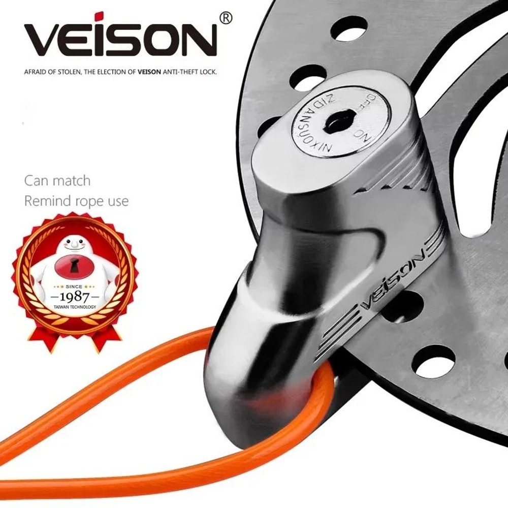 VEISON Motorcycle Disc Brake Lock 4