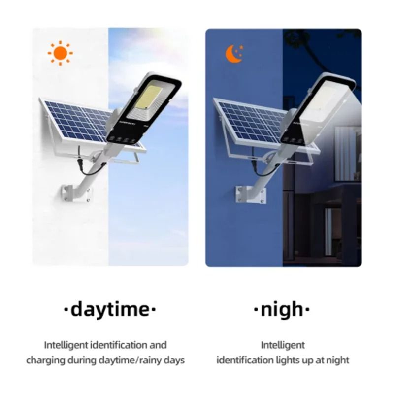 300W High Brightness Solar Outdoor Street Light 6000mAh Waterproof Automatic Dusk To Dawn 3