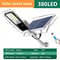 300W High Brightness Solar Outdoor Street Light 6000mAh Waterproof Automatic Dusk To Dawn 7