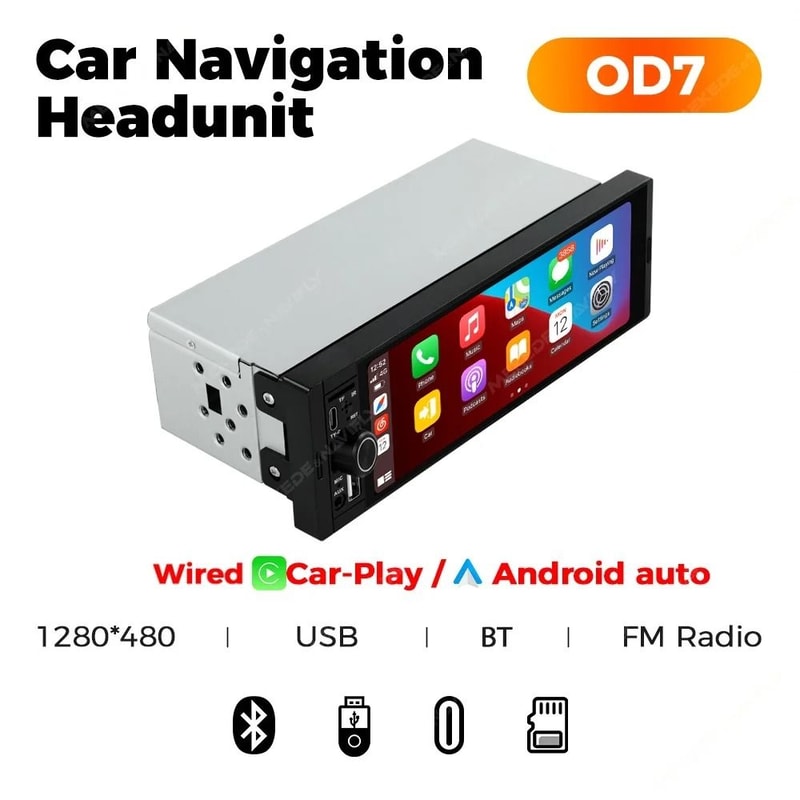 MEKEDE 686 Inch 1Din Carplay Android Auto MP5 Car Radio 9