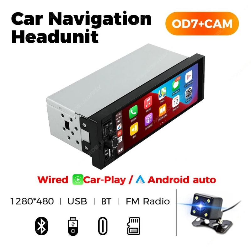 MEKEDE 686 Inch 1Din Carplay Android Auto MP5 Car Radio 14