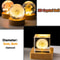 3D Dandelion Crystal Ball With Wood Stand Luminous Flower Sphere 1