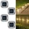 4PCS Solar Dock Lights 8LED Waterproof Wireless Outdoor Deck Driveway Lights 6