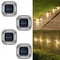 4PCS Solar Dock Lights 8LED Waterproof Wireless Outdoor Deck Driveway Lights 6
