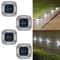 4PCS Solar Dock Lights 8LED Waterproof Wireless Outdoor Deck Driveway Lights 7