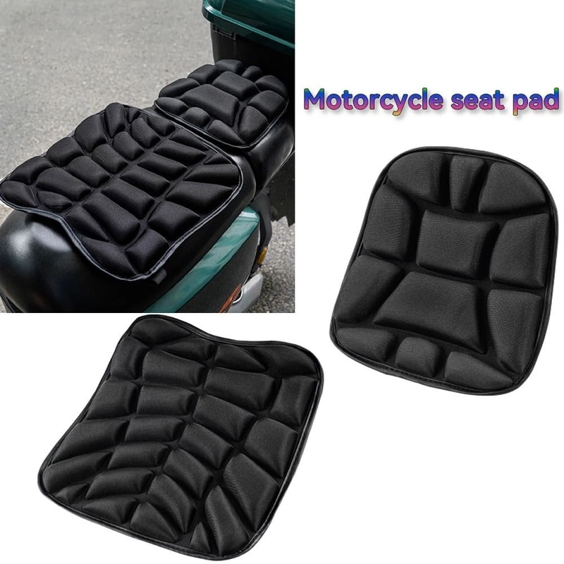 Motorcycle 3D Comfort Gel Seat Pad Universal Shock Absorbing Cushion 0