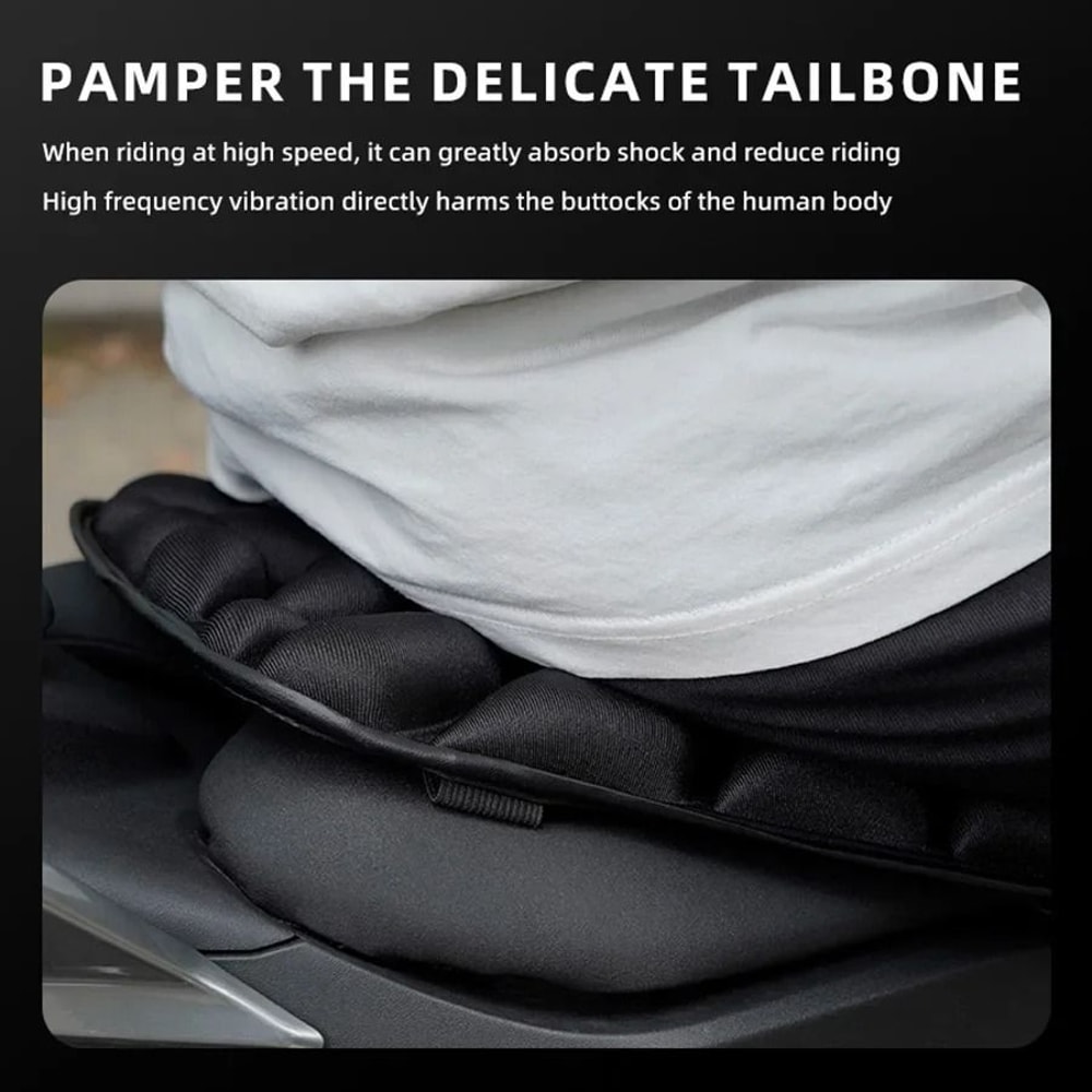 Motorcycle 3D Comfort Gel Seat Pad Universal Shock Absorbing Cushion 1