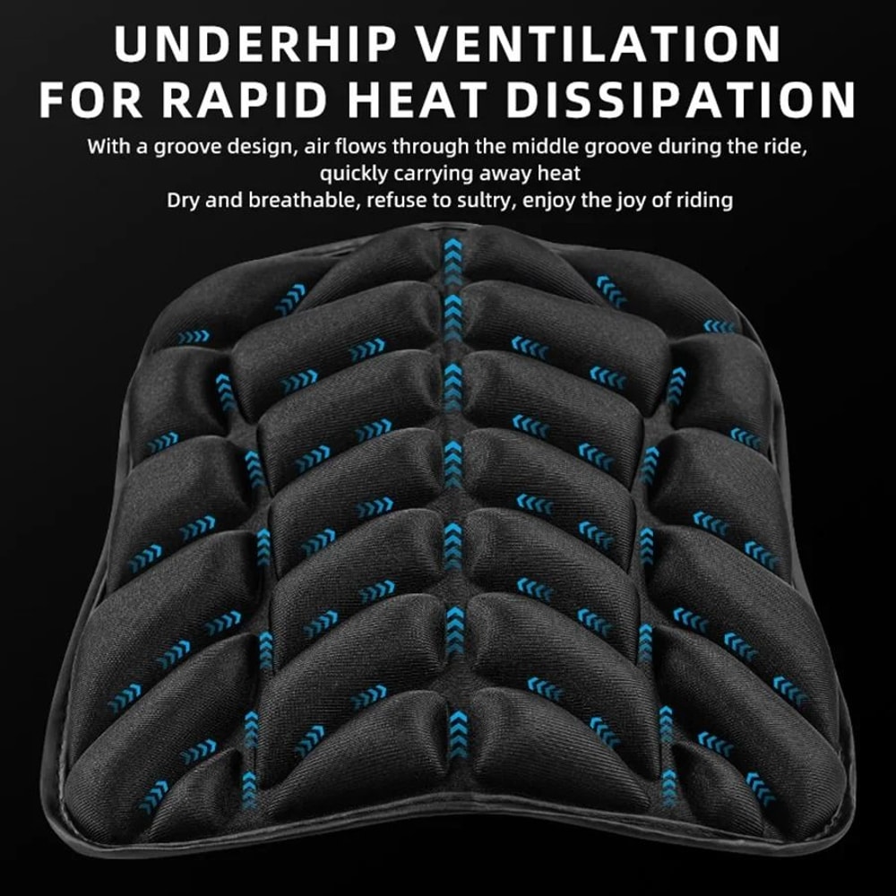 Motorcycle 3D Comfort Gel Seat Pad Universal Shock Absorbing Cushion 2