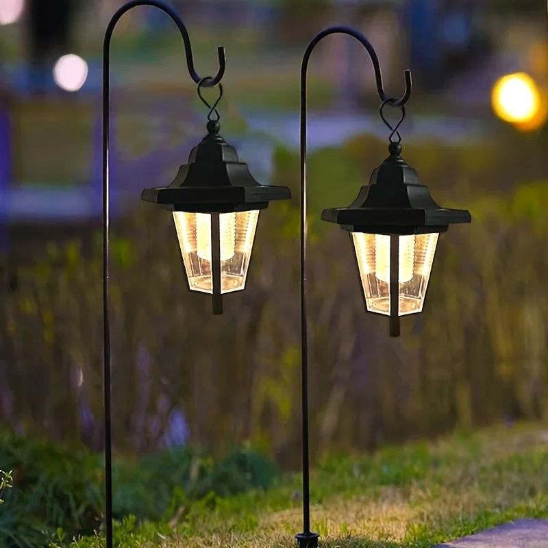 Vintage Hexagon Solar Pathway Lights 2 Pack 0