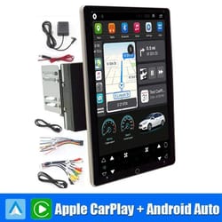 android 15 0 101 inch automatic rotate car radio android auto carplay multimedia player