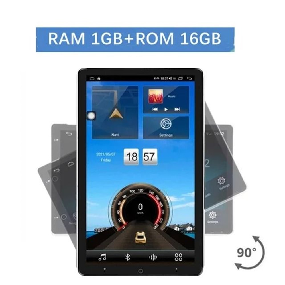 Android 15 0 101 Inch Automatic Rotate Car Radio Android Auto Carplay Multimedia Player 6