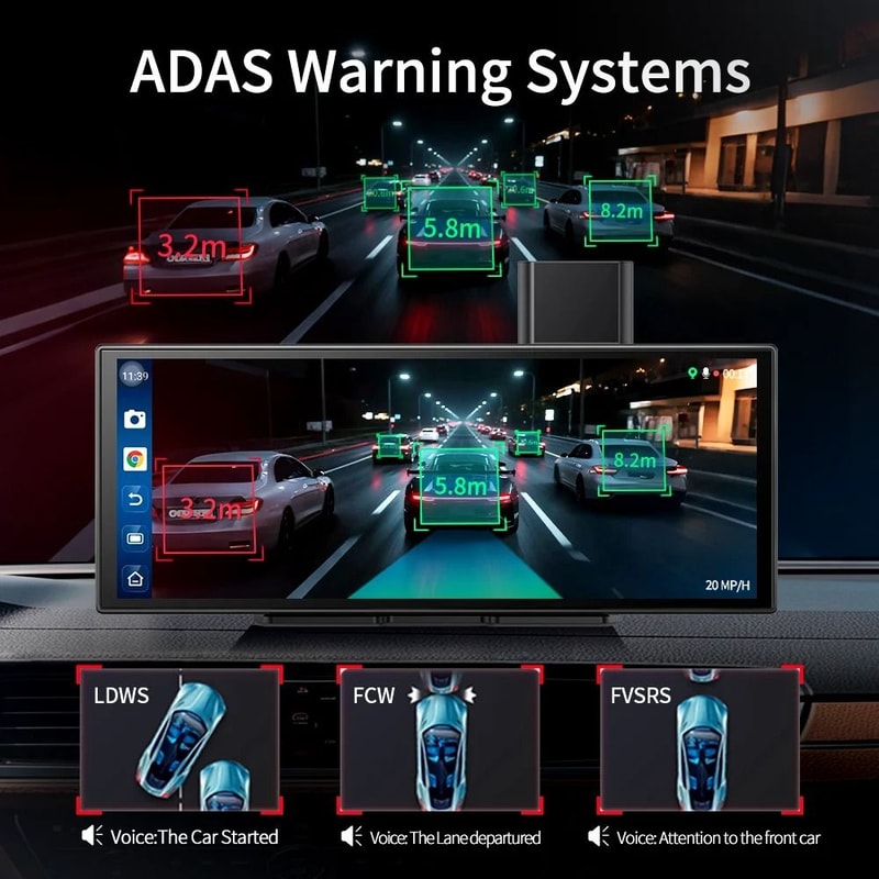 Imagebon M70 114 Inch 4G Android 14 Dashcam With Wireless CarPlay Android Auto 4