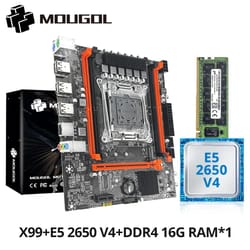 mougol x99 motherboard with intel xeon e5 2650 v4 cpu support for ddr4 m2 nvme