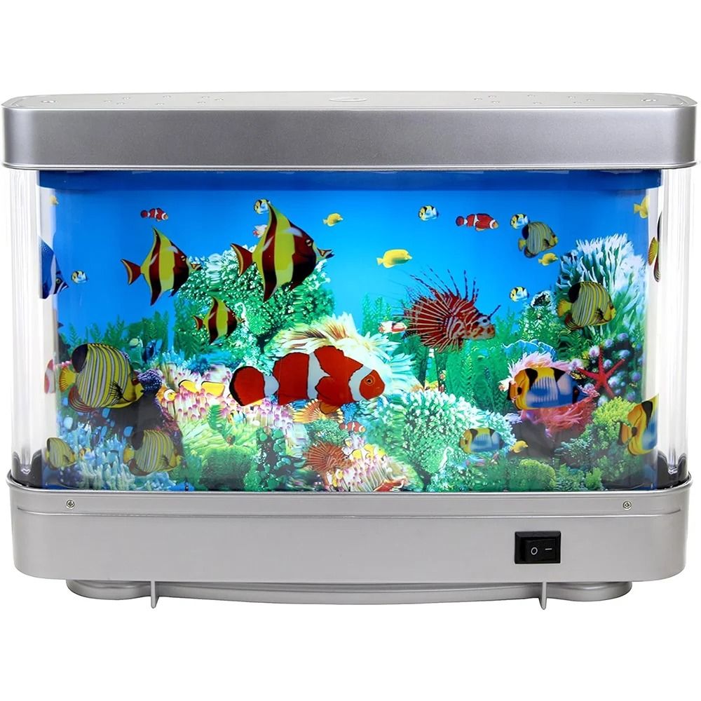 Tropical Fish Tank Lamp Virtual Ocean Motion Night Light 7