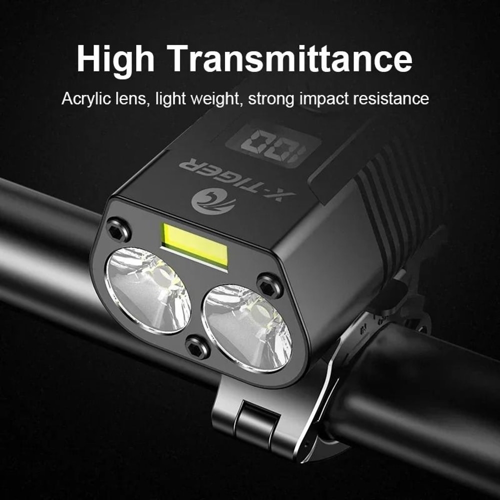 X Tiger Bike Light Headlight Bicycle Lamp With 5200mAh Power Bank 1