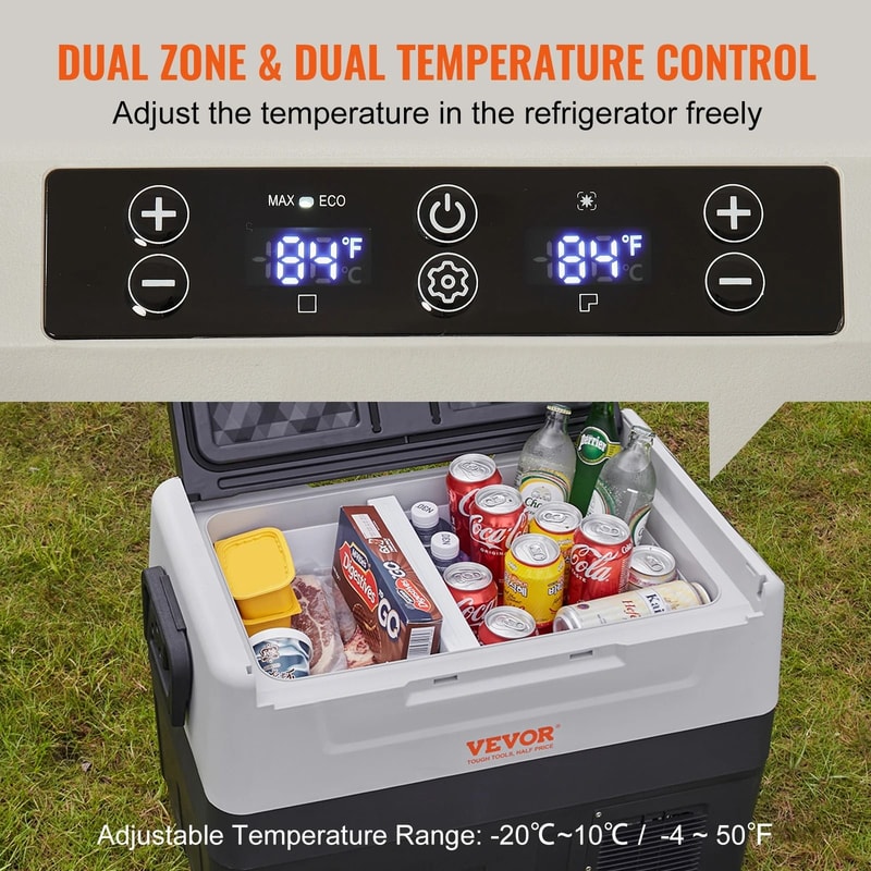 SucceBuy Portable Foldable Car Refrigerator 35L 45L 55L With Wheels And Handle 2
