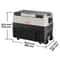 SucceBuy Portable Foldable Car Refrigerator 35L 45L 55L With Wheels And Handle 6