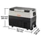 SucceBuy Portable Foldable Car Refrigerator 35L 45L 55L With Wheels And Handle 7