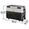 SucceBuy Portable Foldable Car Refrigerator 35L 45L 55L With Wheels And Handle 8