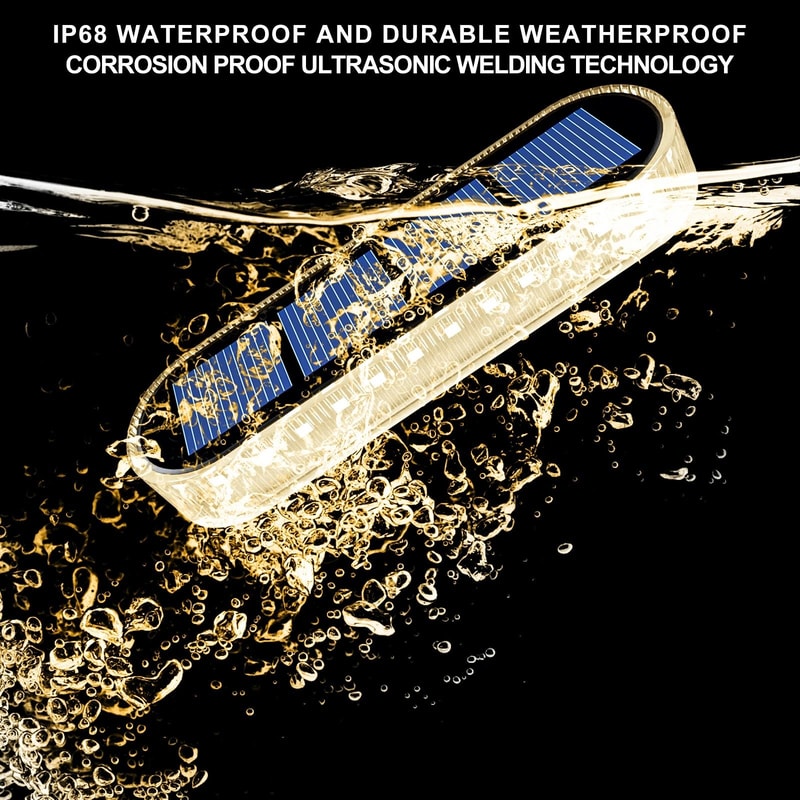 Solar Step Lights Waterproof LED Warm White Pathway Lights For Stairs And Driveways 4