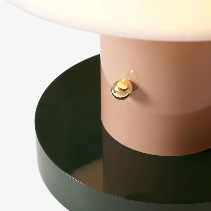 MushroomShaped Touch Table Lamp With USB Charging And Ambient Lighting 5