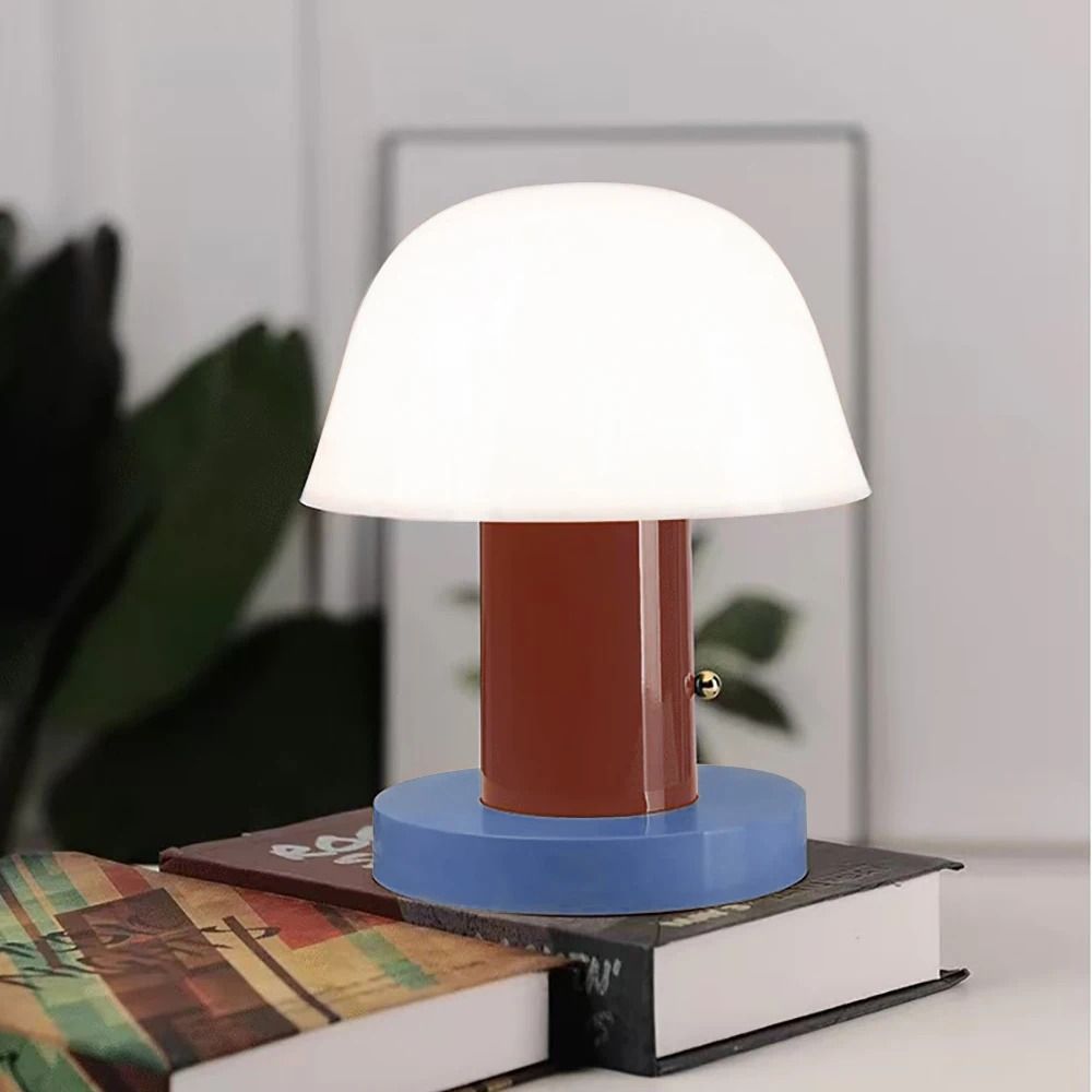 MushroomShaped Touch Table Lamp With USB Charging And Ambient Lighting 7