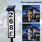 Solar Outdoor Address Sign With Stake And LED Illumination 4