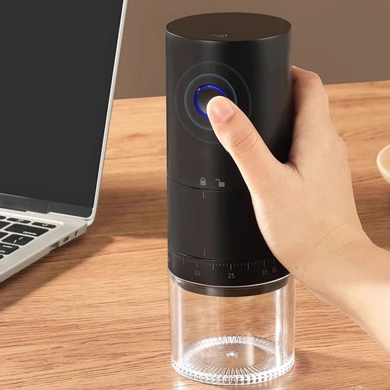Electric Portable Coffee Grinder With Steel Core Rechargeable Automatic 4