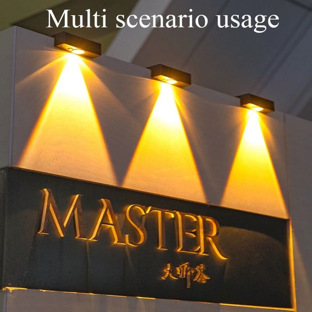 Solar Wall Washing Lamp Outdoor Waterproof LED Wall Light For Garden Patio 2