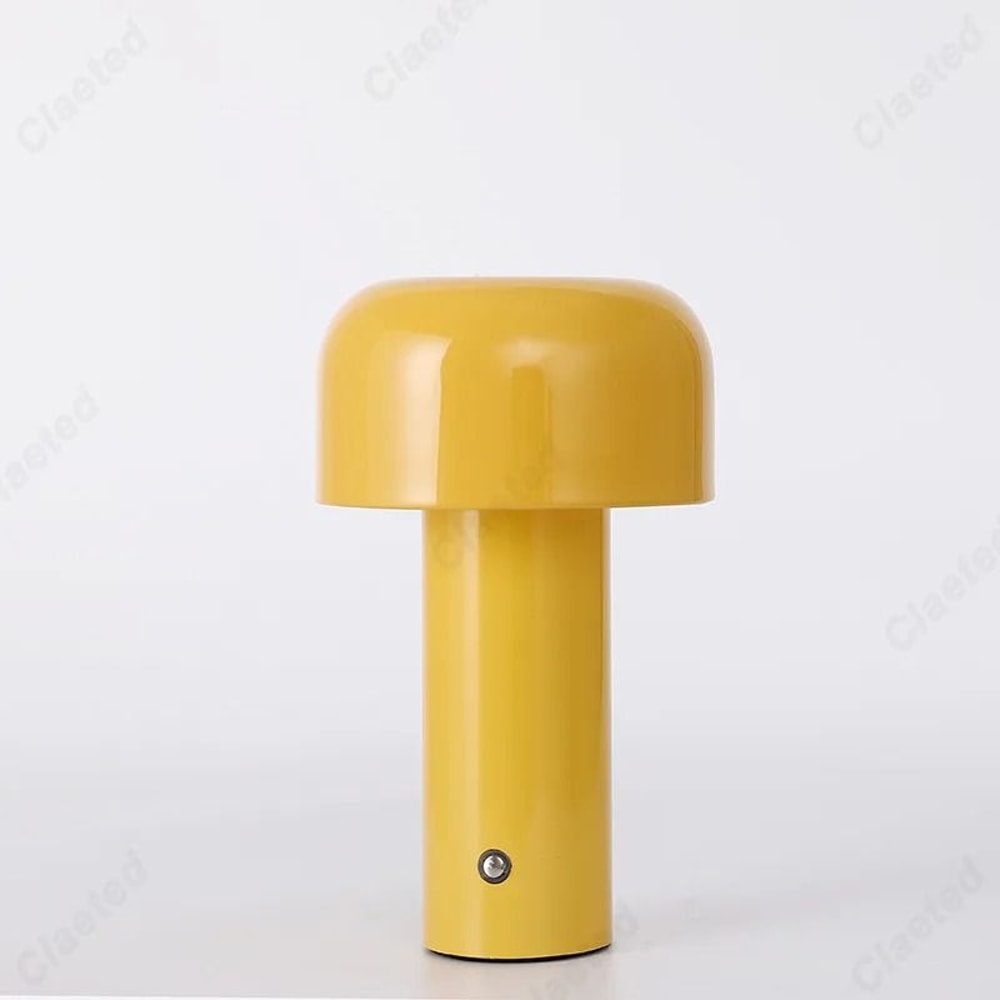 Italian Designer Mushroom Table Lamp Portable Cordless Touch Rechargeable USB Bedside Lamp 1