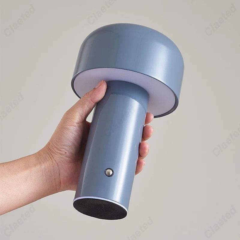 Italian Designer Mushroom Table Lamp Portable Cordless Touch Rechargeable USB Bedside Lamp 9