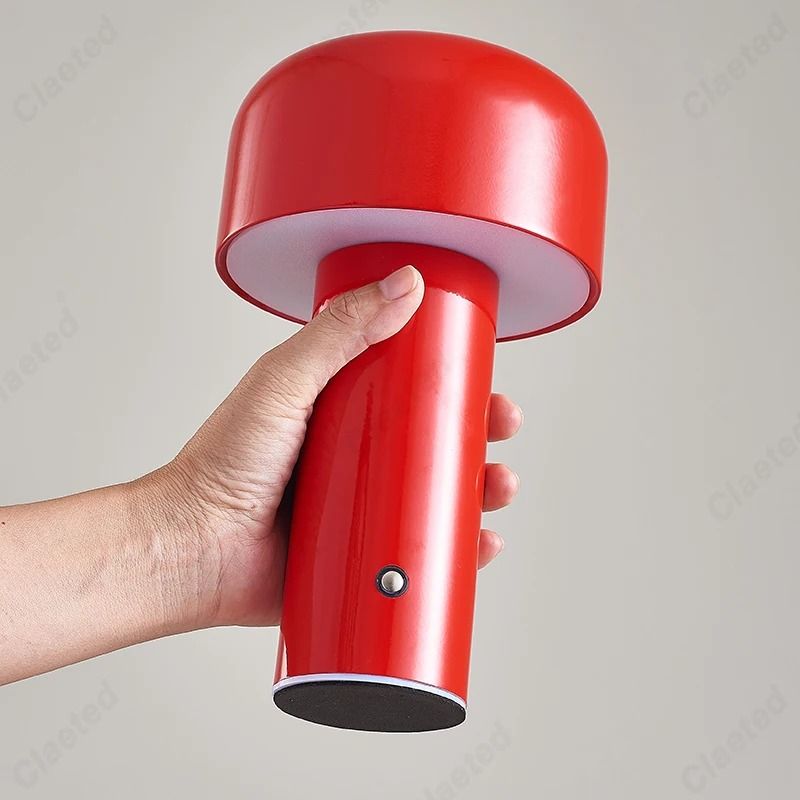 Italian Designer Mushroom Table Lamp Portable Cordless Touch Rechargeable USB Bedside Lamp 10